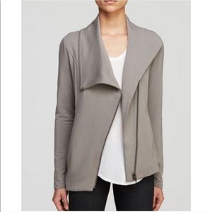 Helmut Lang Villous Sweatshirt-Knit Zip Jacket